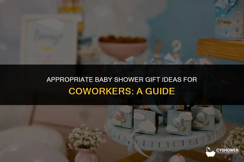 how much baby shower gift coworker