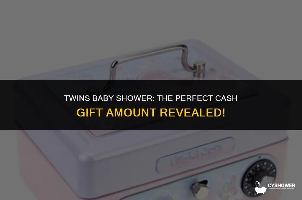 how much cash for twins baby shower