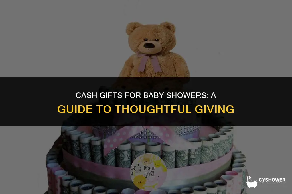 how much cash to give for baby shower