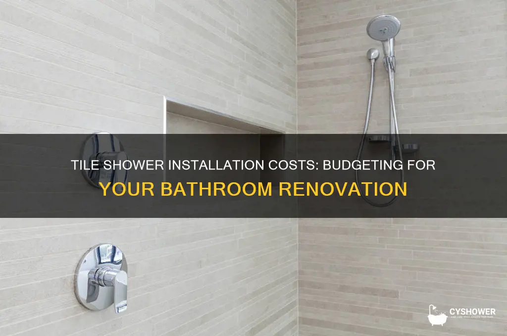 how much cost tile shower