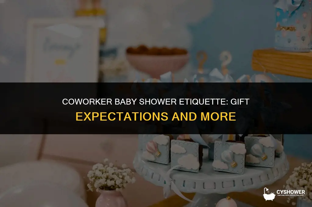 how much coworker baby shower