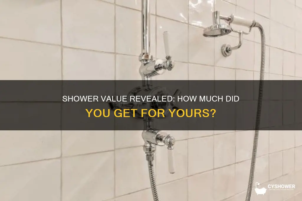 how much did you get for your shower