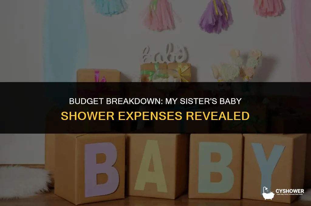 how much did you spend on sister