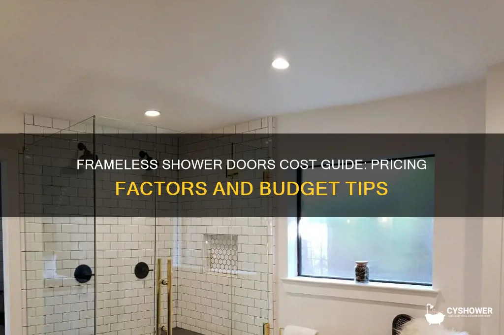 how much do framless shower doors costs