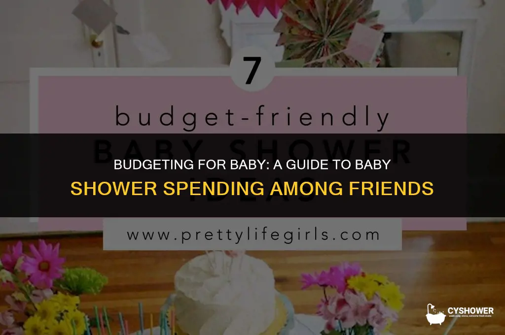 how much do friends spend on baby shower