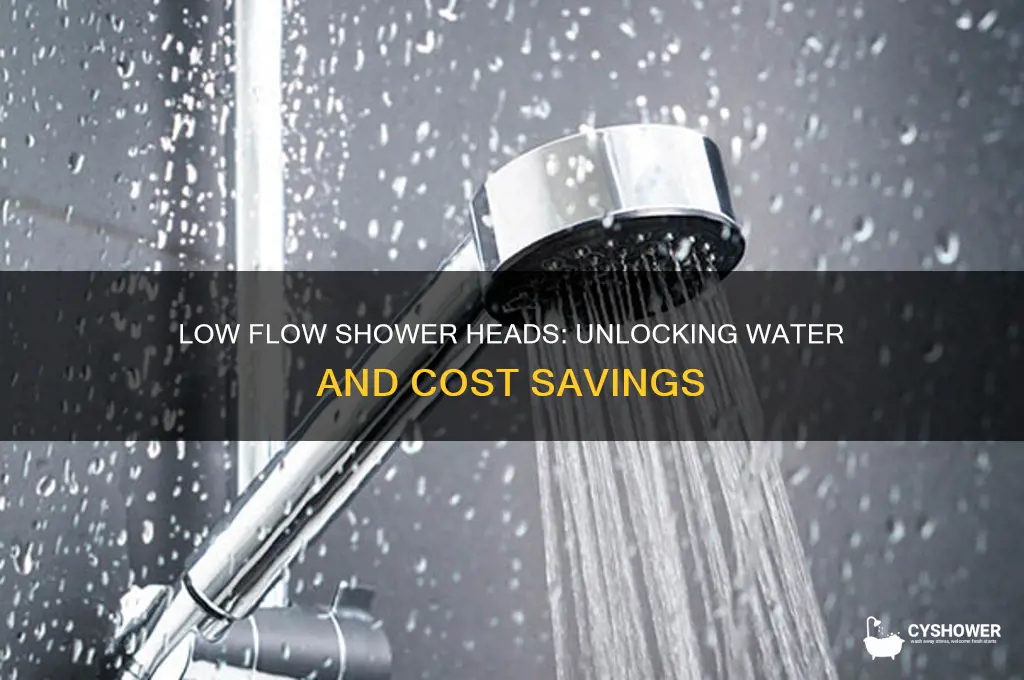 how much do low flow shower heads save