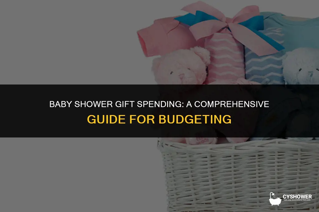 how much do people spend on baby shower gifts
