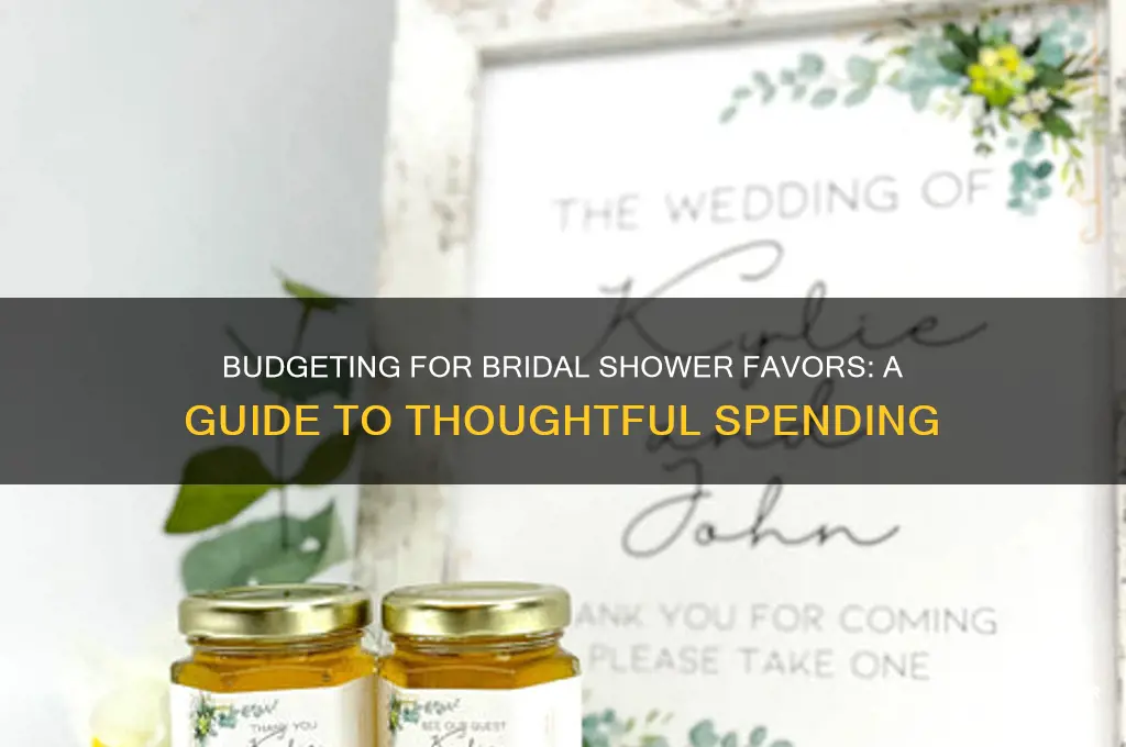 how much do to spend on bridal shower favors