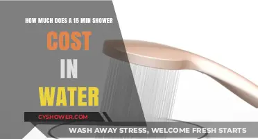 Calculating the Cost of a 15-Minute Shower in Water Usage