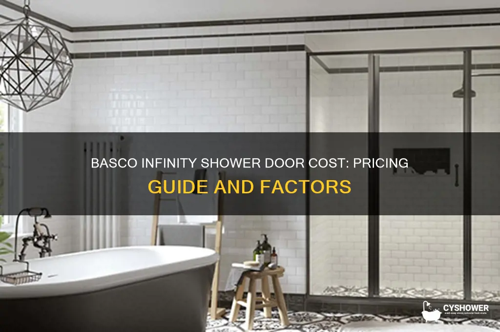 how much does a basco infinity shower door cost