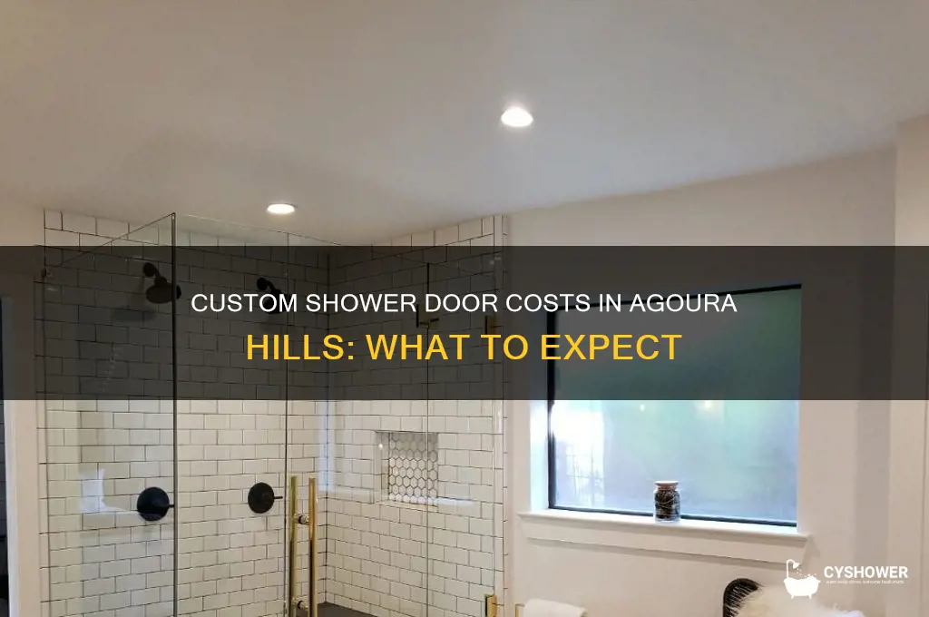 how much does a custom shower door cost agoura hills