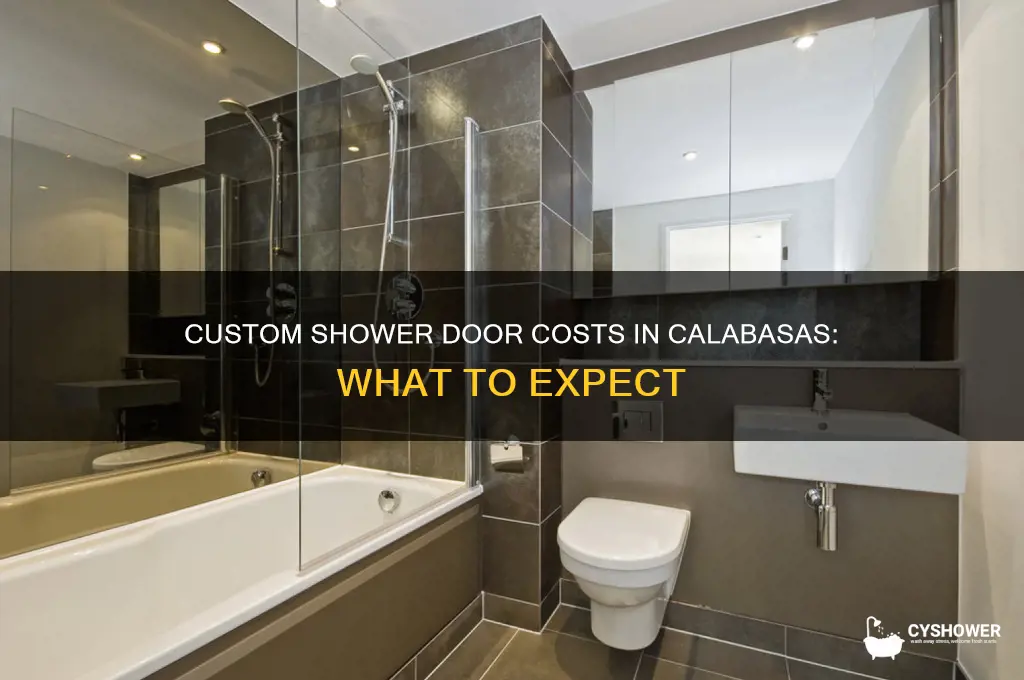 how much does a custom shower door cost calabassas