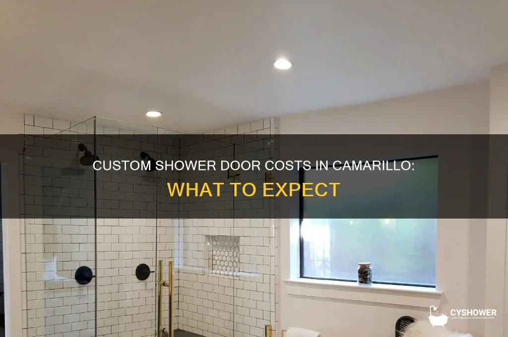 how much does a custom shower door cost camarillo