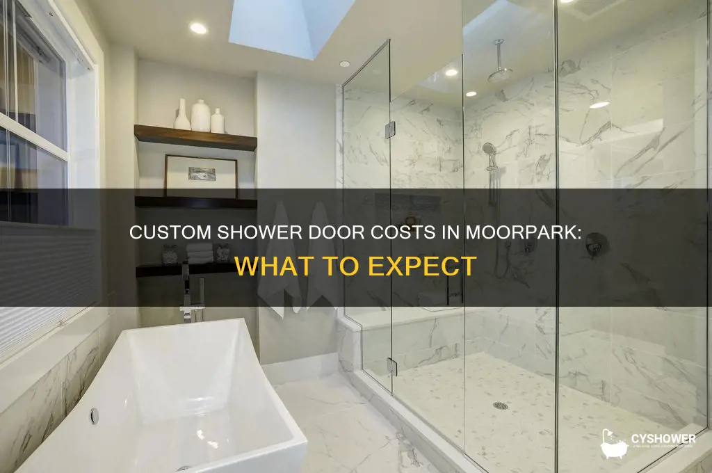 how much does a custom shower door cost moorpark