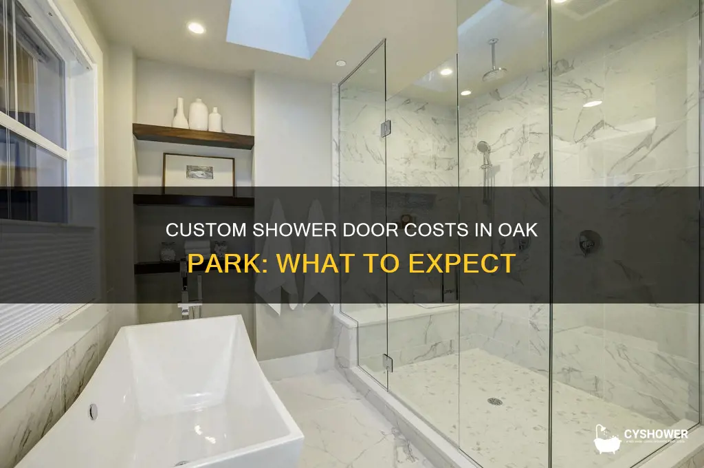 how much does a custom shower door cost oak park