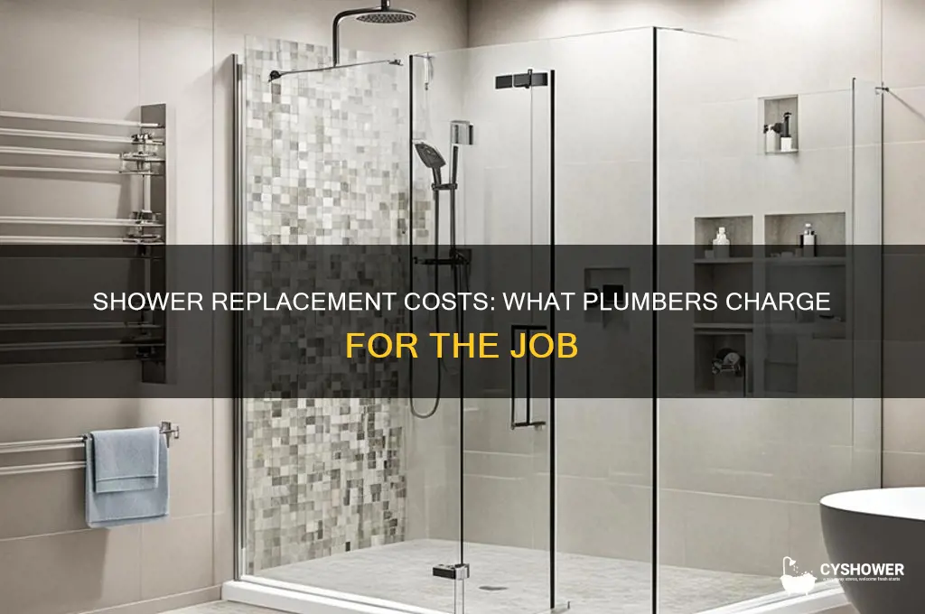 how much does a plumber charge to replace a shower