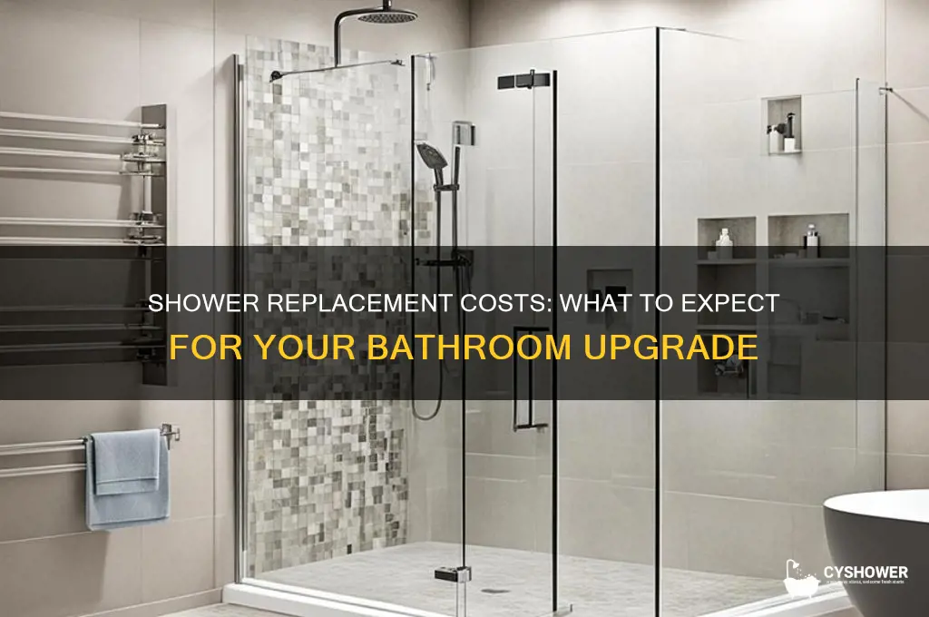 how much does a replacement shower cost