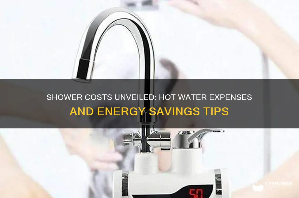 how much does a shower cost in hot water