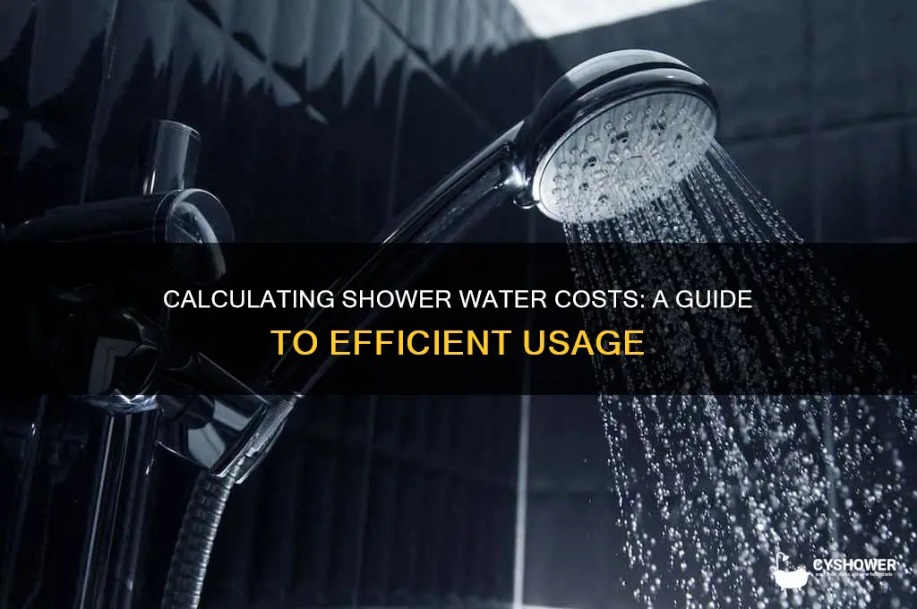 how much does a shower cost in water
