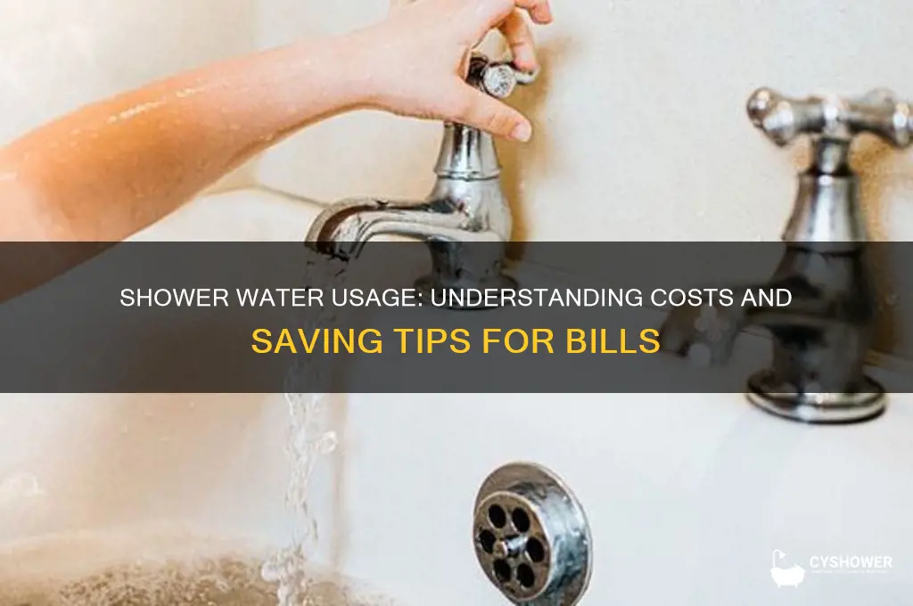 how much does a shower cost water bill