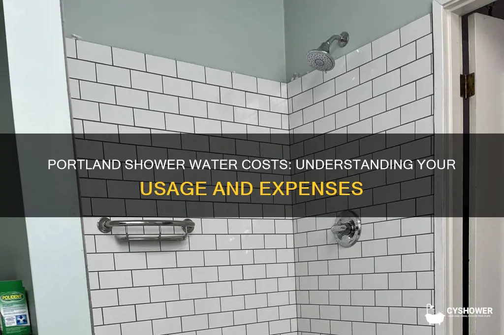 how much does a shower cost water portland