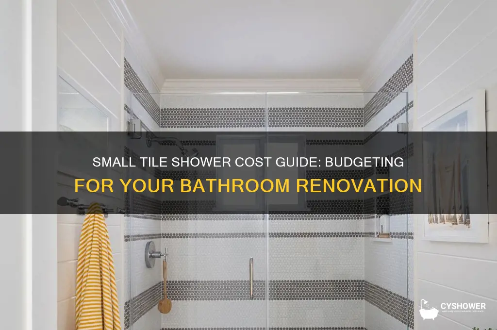 how much does a small tile shower cost