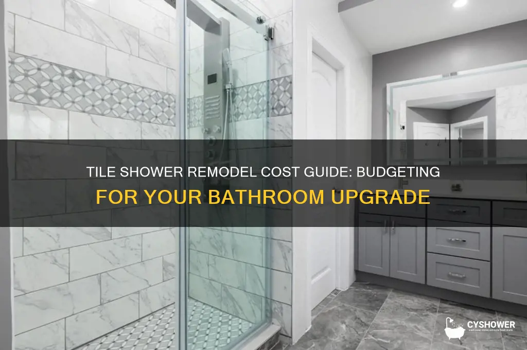 how much does a tile shower remodel cost