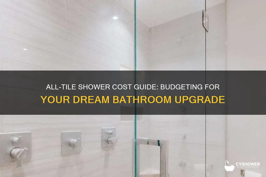 how much does an all tile shower cost