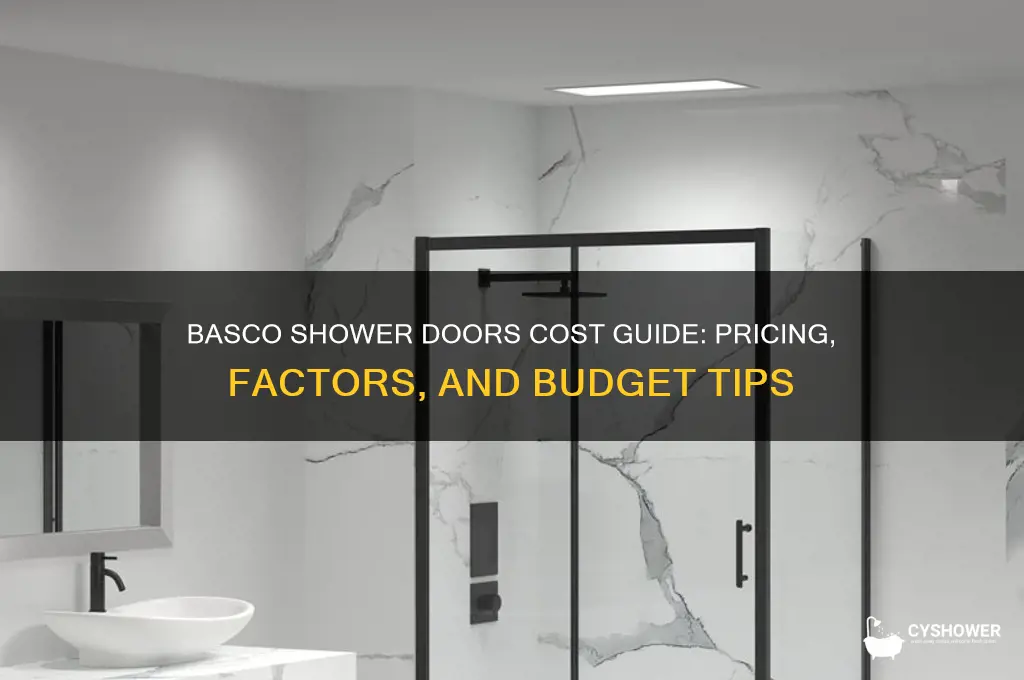 how much does basco shower doors