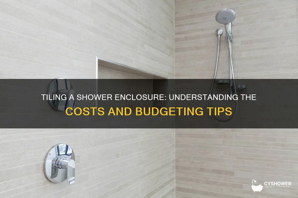 how much does is cost to tile a shower enclosure