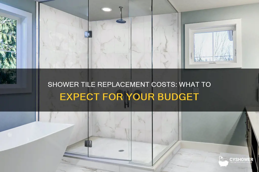 how much does it cost t9 cuajge tile in shower