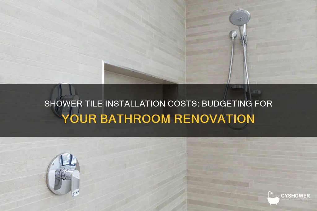 how much does it cost to build a shower tile