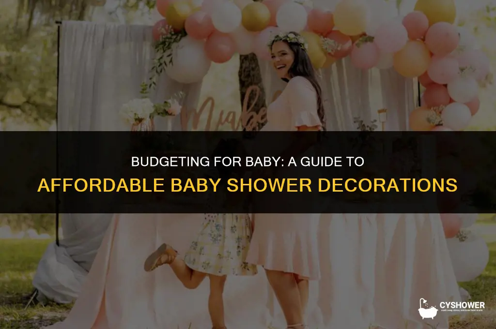 how much does it cost to decorate a baby shower