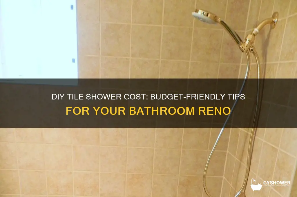 how much does it cost to diy tile shower