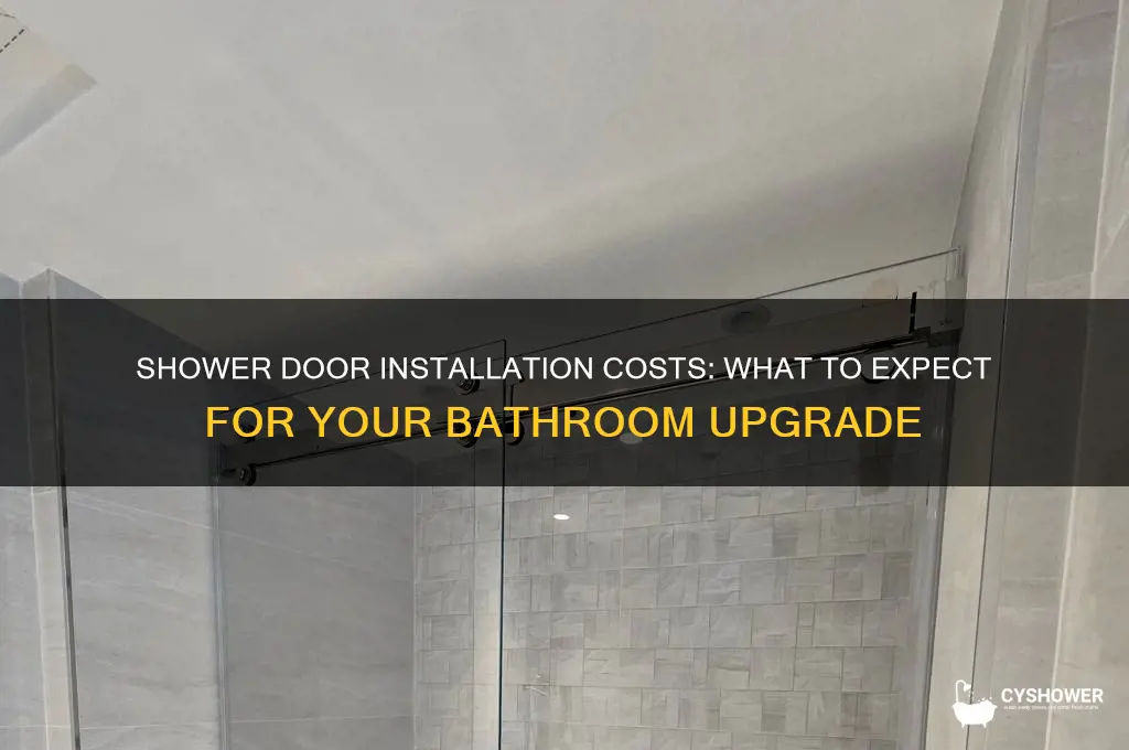 how much does it cost to get shower doors installed
