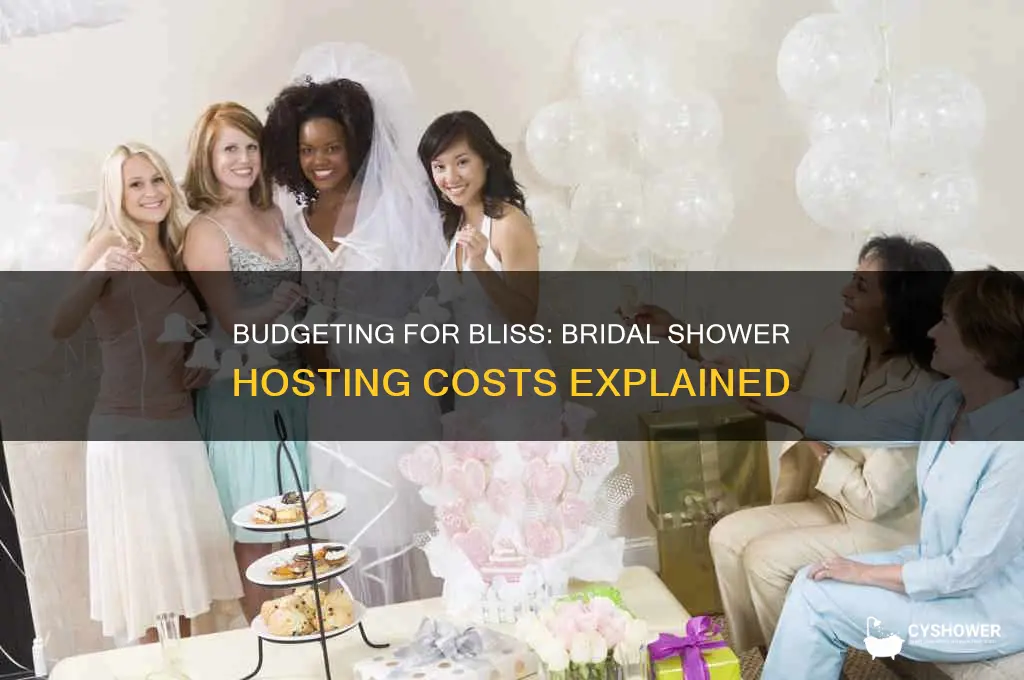 how much does it cost to host a bridal shower
