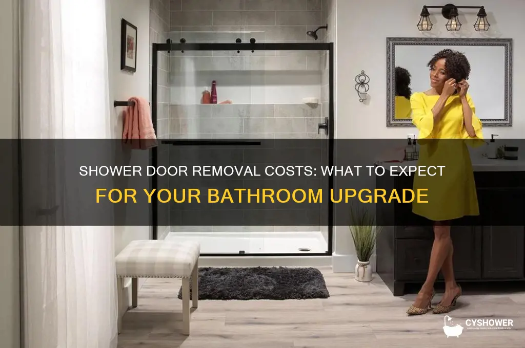 how much does it cost to remove a shower door