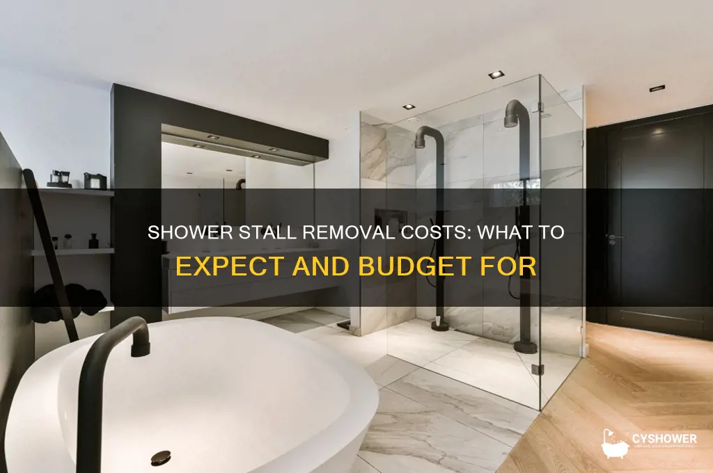 how much does it cost to remove a shower stall