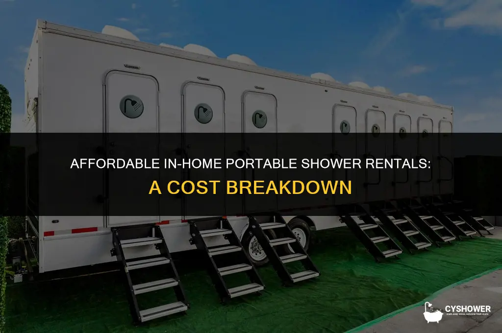 how much does it cost to rent a inhomeportable shower