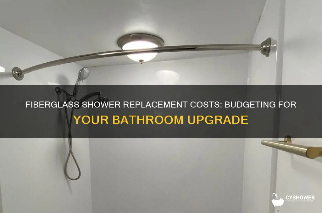 how much does it cost to replace a fiberglass shower