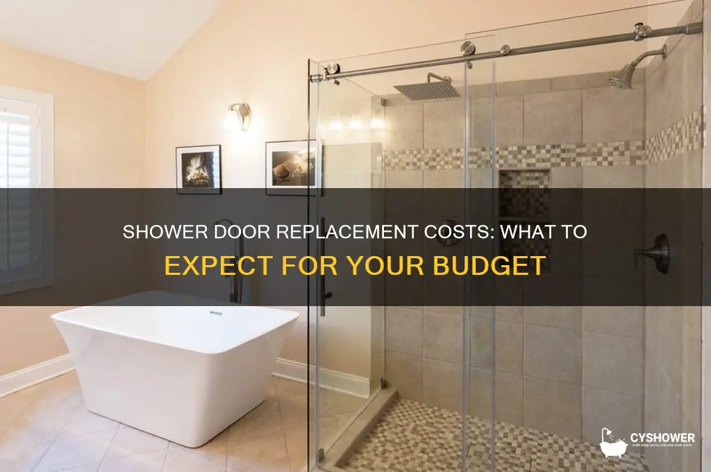 how much does it cost to replace a shower door