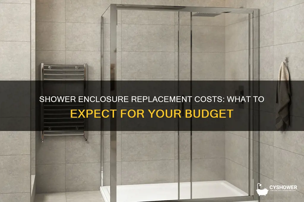 how much does it cost to replace a shower enclosure