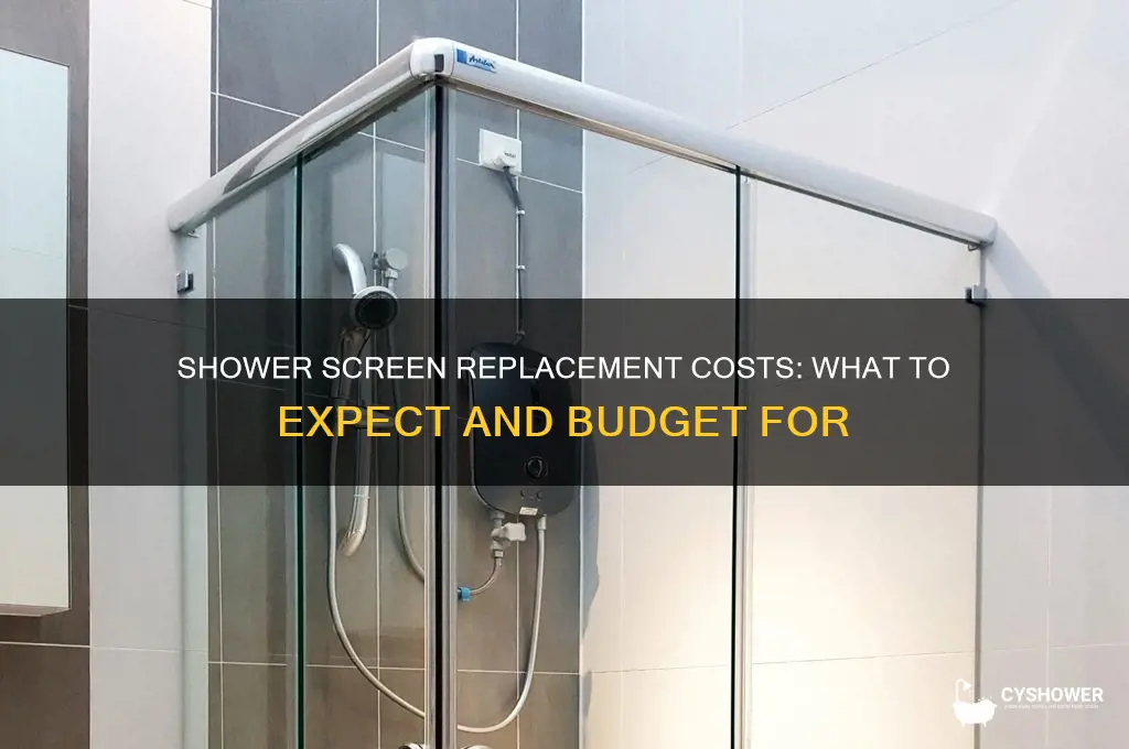 how much does it cost to replace a shower screen