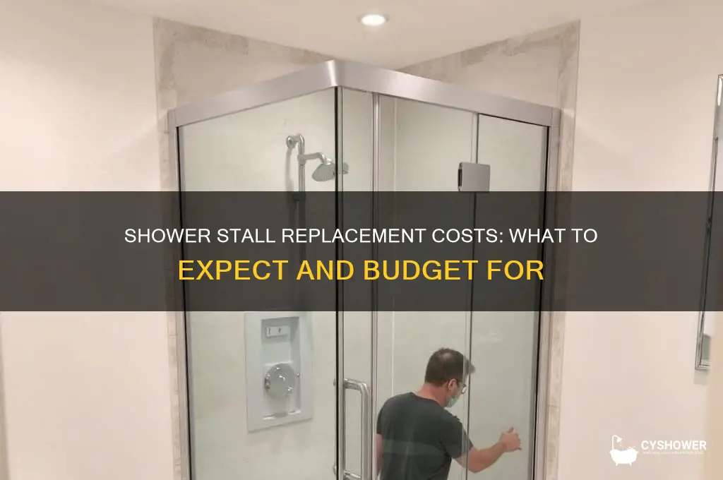 how much does it cost to replace a shower stall