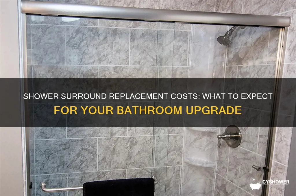 how much does it cost to replace a shower surround