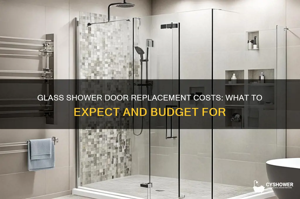 how much does it cost to replace glass shower doors