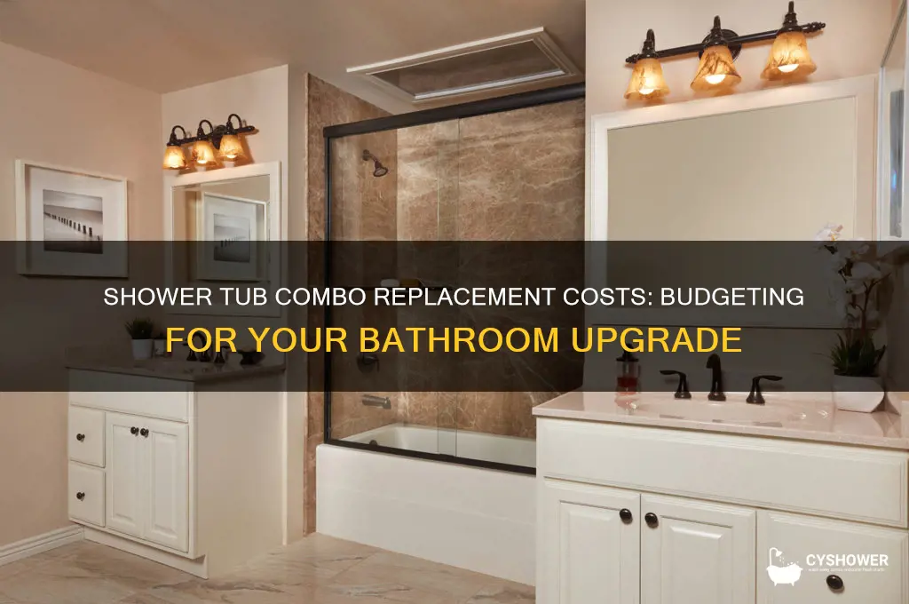 how much does it cost to replace shower tub combo