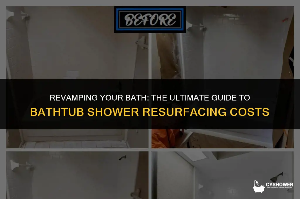 how much does it cost to resurface a bathtub shower