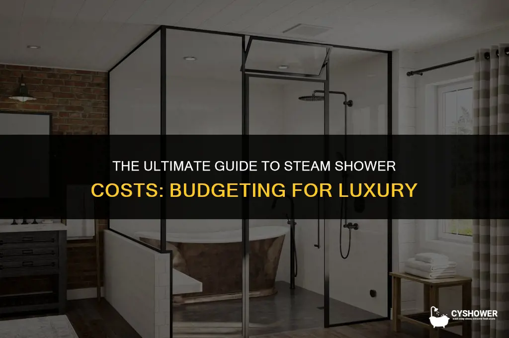how much does it cost to run a steam shower