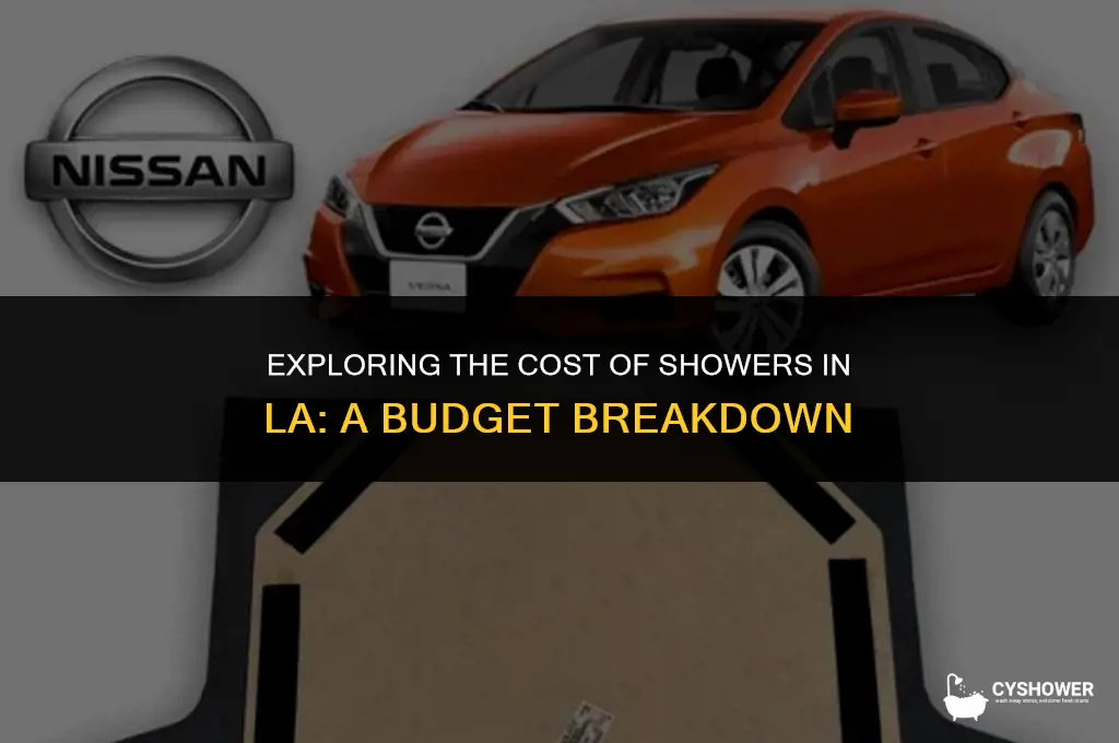how much does it cost to shower in la